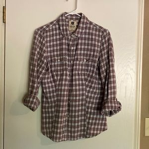 Levi, plaid flannel button down, sz Lg (Jr.)but fits more like a sm/med.